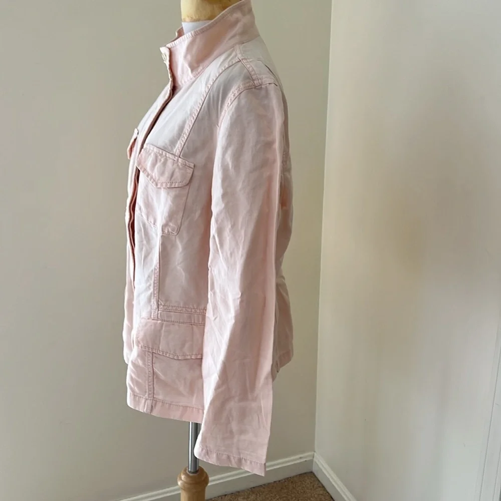 Talbots SZ 16, pale blush cotton light weight spring/summer jacket.